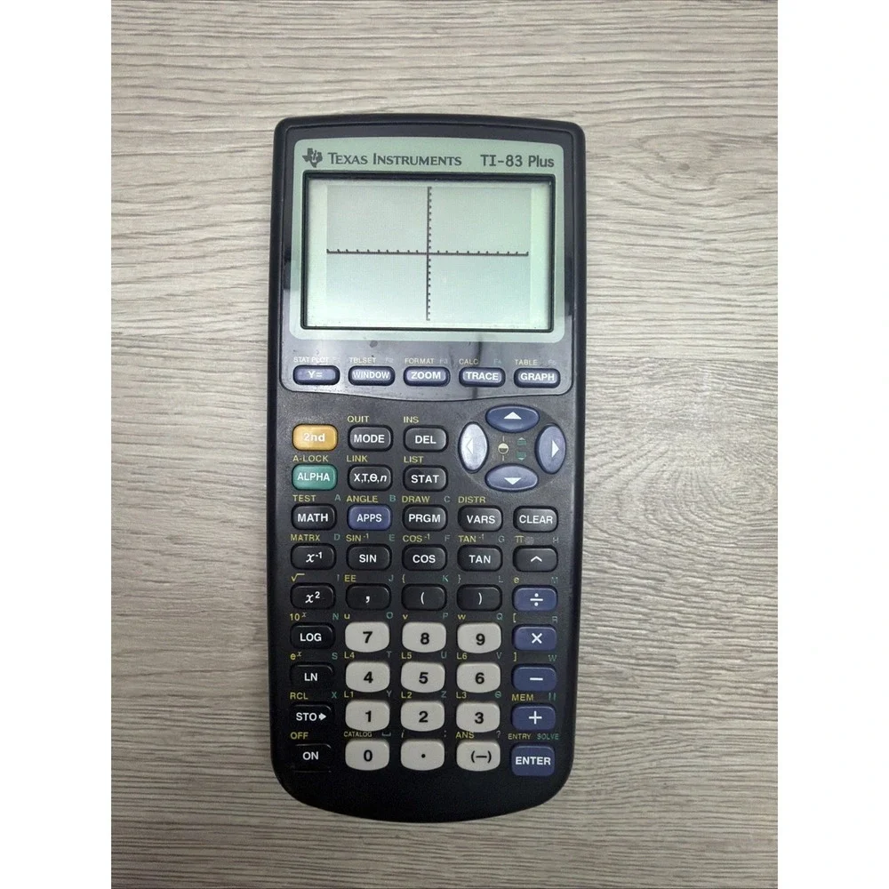 Texas Instruments TI-83 Plus Calculator, Tested, Working (No Back Battery Cover)